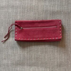 Stylish Banana Republic Pink Clutch with Silver Studs
